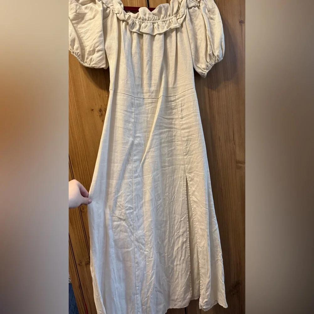 SOLD - Reformation Marley Off Shoulder Midi Dress, Size 2 - Picture 6 of 12